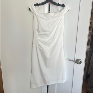 Elegant White Off-Shoulder Dress